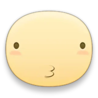 😗 b2109659 亲吻, 表情符号, 脸, 爱, 可爱 telegram sticker