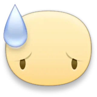 😓 c5f389ef 表情符号, 紧张, 汗, 担心, 焦虑, 难过, 表情 telegram sticker