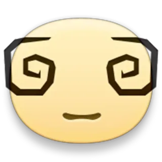 😖 f84e3ce9 晕, 表情符号, 表情, 卡通, 螺旋, 脸 telegram sticker