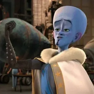 🌟 4a035717 Megamind Megamind, cartone animato, supereroe, cattivo telegram sticker