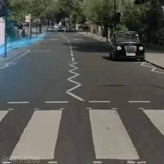 👋 0053ba8f Londra, taxi, strada, strisce pedonali, città, via whatsapp sticker