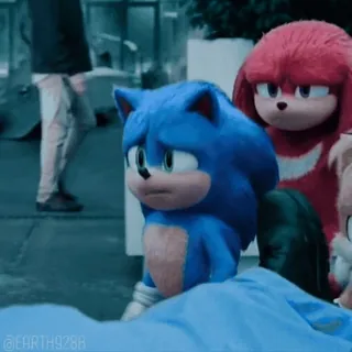 ☹ 28d67cb3 Sonic EARTH9288 sonic, knuckles, tails, blu, rosso whatsapp sticker