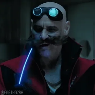 ⚡ 348b720a Dr. Robotnik Sonic the Hedgehog @EARTH9288 Dr. Robotnik, Jim Carrey, cattivo, Sonic the Hedgehog, film, personaggio whatsapp sticker