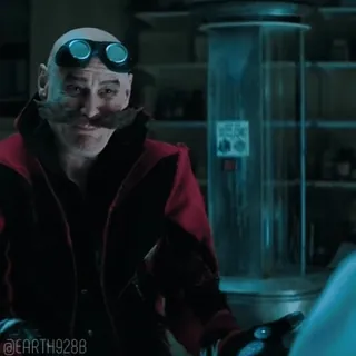 🫂 43206c9e Dr. Robotnik Sonic the Hedgehog dr robotnik, sonic, malvagio, cattivo, film, robotnik whatsapp sticker