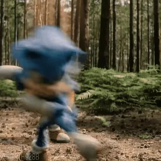 🤩 43cbc371 Sonic Sonic, riccio, veloce, cartone animato, blu, velocità, corsa, animale whatsapp sticker