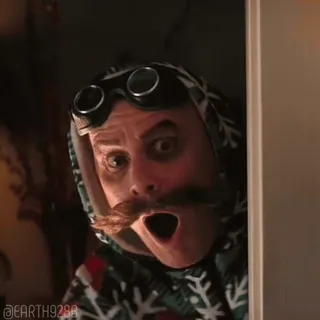 🤩 78847a58 Dr. Robotnik Sonic the Hedgehog Dr. Robotnik, Jim Carrey, Sonic the Hedgehog, cattivo, film, sorpresa, shock whatsapp sticker
