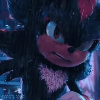 😠 9f9df9c3 Shadow riccio, ombra, sonic, videogioco, personaggio, sega whatsapp sticker