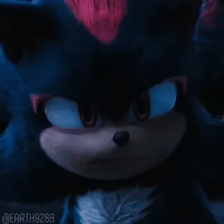 😔 cd5ac519 Shadow @EARTH9288 sonic the hedgehog, shadow the hedgehog, personaggio videogioco, personaggio animato, antieroe, sonic whatsapp sticker