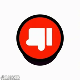 😘 f7453129 @GLOOBHUB Daumen runter, Dislike, Nein, Schlecht, Negativ, Emoji telegram sticker