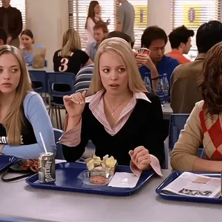 ♥️ b5de6fc8 Regina George Mean Girls teen movie, high school, mean girls, comedy telegram sticker