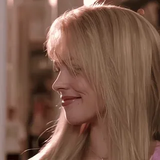 ♥️ b868396d woman, blonde hair, face, profile, beauty telegram sticker