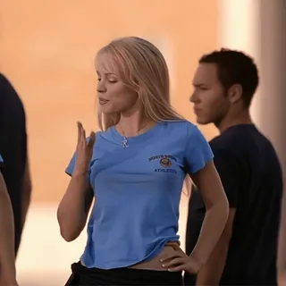 ♥️ cd022f3a North Shore Athletics woman, t-shirt, athletics, blonde, scene, person telegram sticker