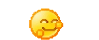 ☺ 2fd70f77 表情符号, 像素艺术, 笑脸, 黄色 telegram sticker