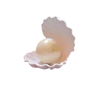 🌟 25d40a91 pérola, concha, concha, mar, oceano, náutico, praia telegram sticker