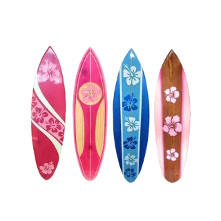 🌟 f5784c51 Pranchas de surf, Praia, Tropical, Flores, Hibisco, Havaiano telegram sticker