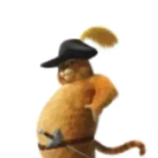 👍 3b71cdbe Puss in Boots Shrek кот, Кот в сапогах, Шрек, мультфильм, фильм, персонаж whatsapp sticker