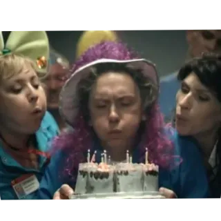 🎂 b8598428 cumpleaños, tarta, velas, celebración, fiesta, soplar velas telegram sticker