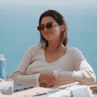 😐 daade7dc Kendall Jenner orang, kacamata hitam, wanita, selebriti telegram sticker