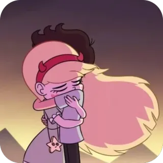 🫂 67b10a08 объятие, привязанность, мультфильм, обнимать, дружба, любовь telegram sticker