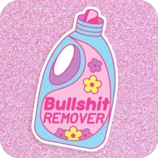 🧺 c7787841 Bullshit REMOVER pulizia, umorismo, cazzate, rimuovi, divertente whatsapp sticker
