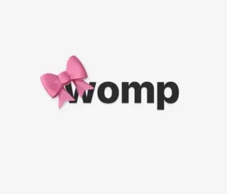🌟 0b50765e Womp nœud, rose, Womp, mignon, féminin whatsapp sticker