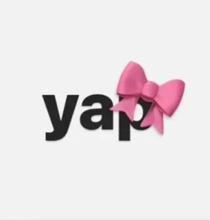 🌟 7891c002 yap nœud, rose, texte, japper whatsapp sticker