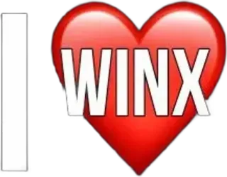 🌟 089e5942 I WINX miłość, serce, Winx, kocham, wyrażenie, naklejka telegram sticker