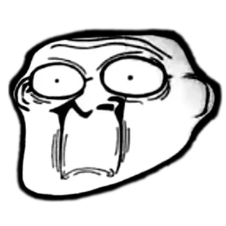 🥶 127df6bc Meme, Trollface, Internet, Ekspresi, Lucu, Reaksi telegram sticker
