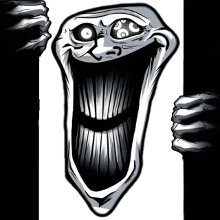 🥱 29020ec4 Meme, Trollface, Internet, Lucu, Humor telegram sticker