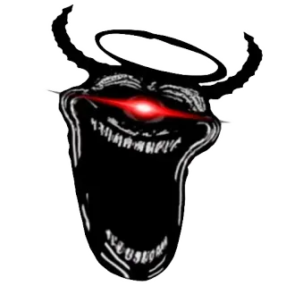 👽 3ea75b31 Trollface, Iblis, Malaikat, Meme, Gelap telegram sticker