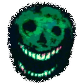 👹 4ae85737 tengkorak, monster, seram, horor, wajah telegram sticker