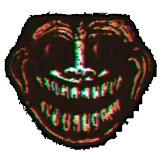 😤 4cef721c Troll, Seram, Menakutkan, Meme, Wajah telegram sticker