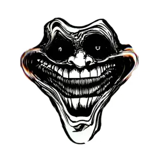 😂 86094e1a Trollface Meme, Troll, Internet, Wajah telegram sticker