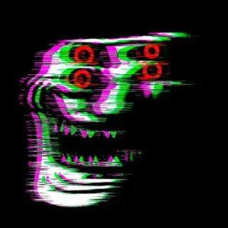 😲 b2730578 Trollface, Meme, Seram, Monster, Seni digital telegram sticker