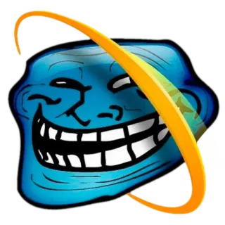🤧 be5c5898 Trollface Troll, Internet, Meme, Wajah telegram sticker