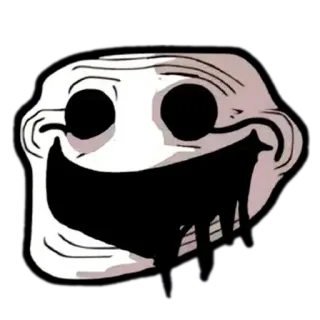 😢 d93255f3 Meme, Trollface, Internet, Humor telegram sticker