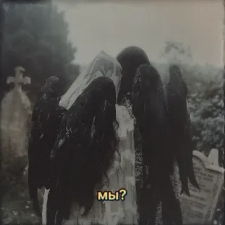🪽 1cb2d4b7 мы? cemetery, angel, dark, grave, gothic, spooky telegram sticker