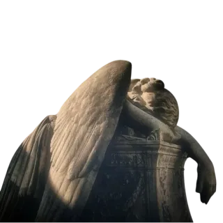 🕊️ 5a668c38 angel, statue, wings, cemetery, sculpture, gravestone telegram sticker