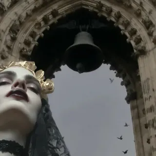 💒 82dcacd2 gothic, woman, veil, church, portrait, beauty telegram sticker