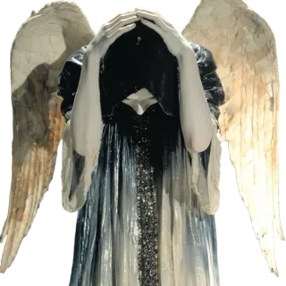 🕊️ a7babce7 angel, grief, sculpture, sorrow, sadness telegram sticker