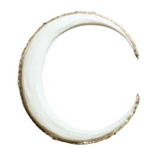 🌚 d15d84ee moon, crescent, celestial, lunar, night, sky, shape, decoration telegram sticker