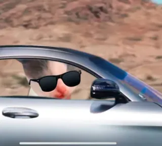 😎 603fa88d hámster, coche, conduciendo, gafas de sol, animal, desierto whatsapp sticker