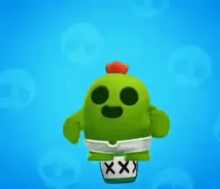 🤪 093861f7 Spike Brawl Stars cactus, brawler, game, mobile game, character telegram sticker