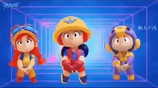 🕺 7594cf62 舞人不浅 characters, dancing, cartoon, cute, animated telegram sticker