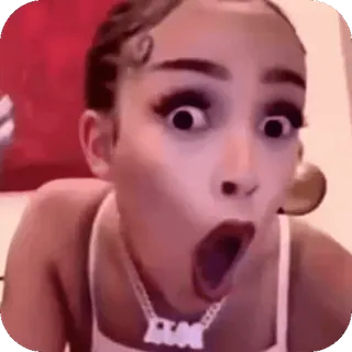 😨 347b01da в шоке, удивление, женщина, лицо, выражение, мем telegram sticker