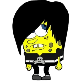 😔 34f4b76c Spongebob Спанч Боб, Эмо, Мультяшный персонаж, Смешной, Милый telegram sticker