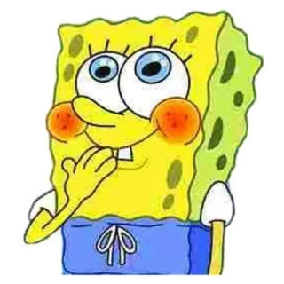 😊 7a2d3a3c SpongeBob SquarePants спанч боб, мультфильм, персонаж, смешной, nickelodeon, мем telegram sticker