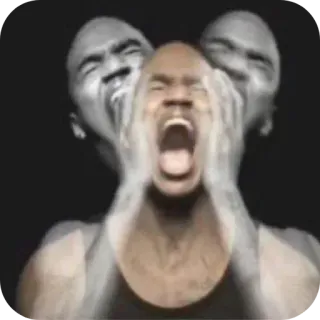 😫 b5afb198 крик, страх, стресс, отчаяние, тревога, выражение, эмоция telegram sticker