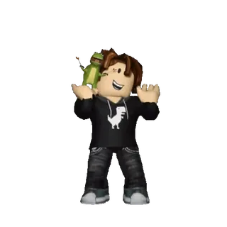 🔥 bcc7d18b roblox, аватар, персонаж, игра, динозавр, толстовка, цифровое искусство telegram sticker