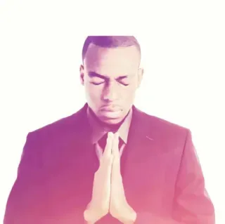 😔 e67ab723 người đàn ông, cầu nguyện, bộ com lê, tâm linh, thiền telegram sticker